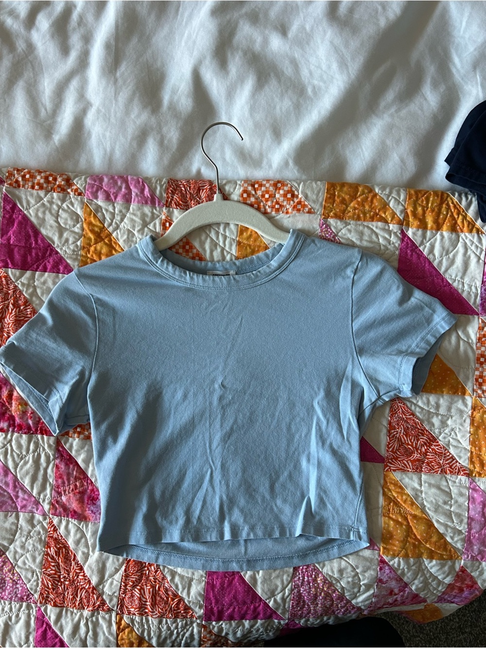 Cotton On Light Blue Cropped Baby Tee